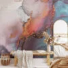 Add a Pop of Color with Colorful Ink Splashes Wall Mural, perfect for Offices, Bedrooms and Living Rooms