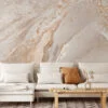 Nude Marble Stone Wall Mural - Self-Adhesive Peel & Stick Wallpaper for Natural Home Decor