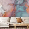 Add a Pop of Color with Colorful Ink Splashes Wall Mural, perfect for Offices, Bedrooms and Living Rooms