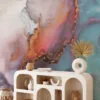 Add a Pop of Color with Colorful Ink Splashes Wall Mural, perfect for Offices, Bedrooms and Living Rooms