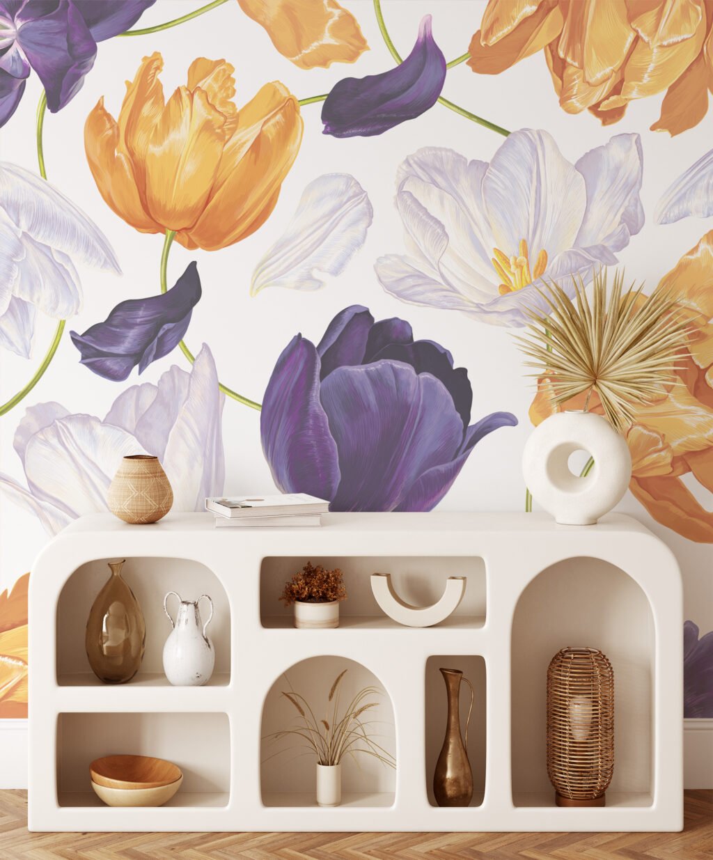 Modern Tasarımlı Yumuşak Dev Papatya Çiçekleri Desenli Duvar Kağıdı Çiçekli Duvar Kağıtları 2