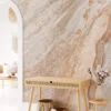 Nude Marble Stone Wall Mural - Self-Adhesive Peel & Stick Wallpaper for Natural Home Decor