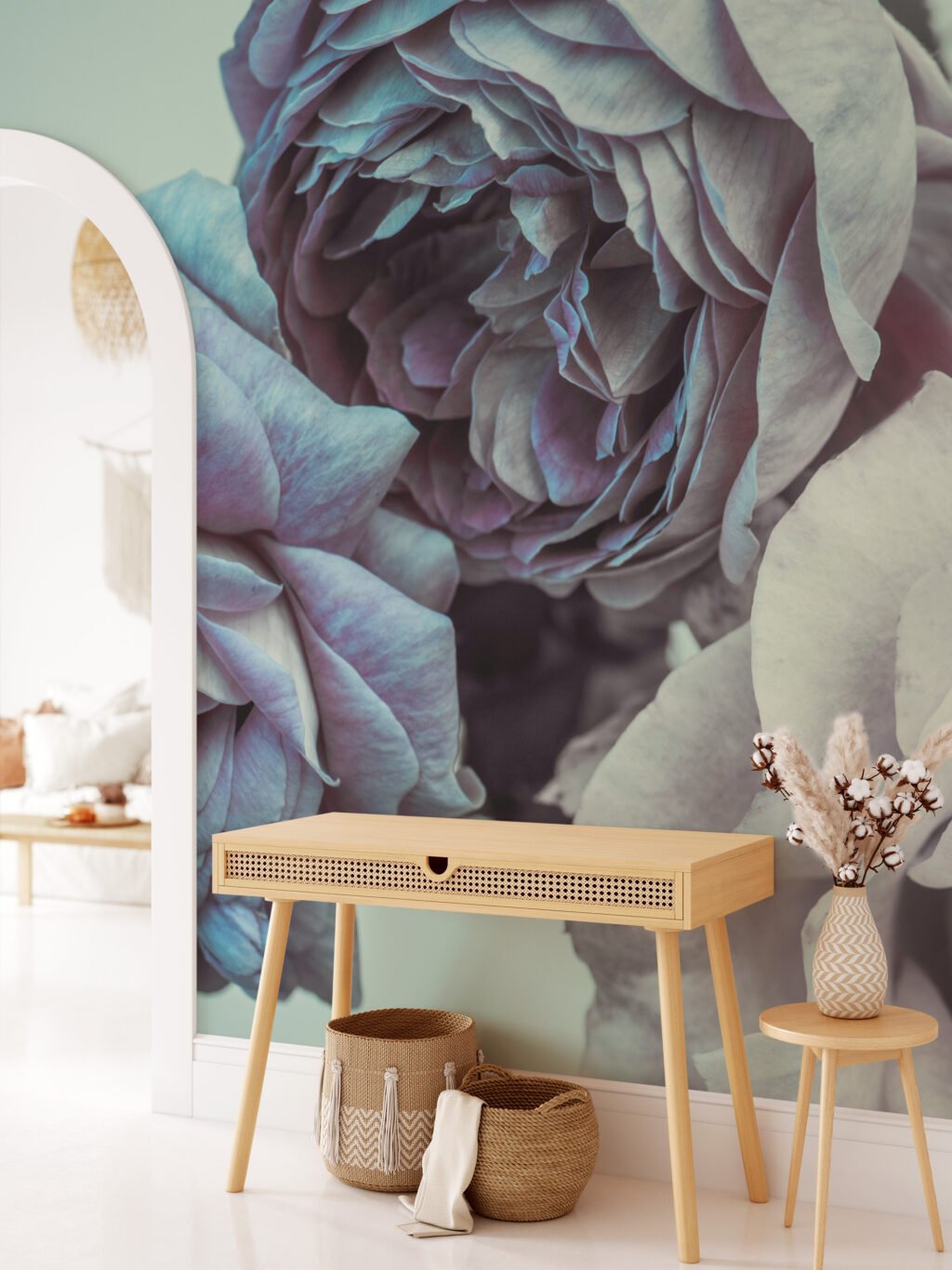 Büyük Papatya Çiçekleri Duvar Kağıdı, Etkileyici Bir Duvar Dekoru için 3D Duvar Posteri Çiçekli Duvar Kağıtları 3