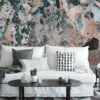 Mix Colored Stone Marble Wallpaper, Peel & Stick Self Adhesive Mural for a Bold and Modern Look