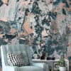 Mix Colored Stone Marble Wallpaper, Peel & Stick Self Adhesive Mural for a Bold and Modern Look