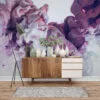 Colorful Ink in Water Wallpaper - Vibrant Liquid Wall Covering for Eye-catching Interior