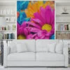 Nature-Inspired Spring Flowers Wallpaper, Peel and Stick Self Adhesive Removable Wall Mural, Colorful Floral Pattern for Modern Home Decor