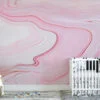 Pink Fluid Art Wall Mural - Peel and Stick, Easy to Apply and Perfect for Bedroom Walls