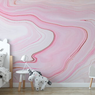 Pembe Sıvı Sanat Duvar Posteri Mermer Duvar Kağıtları