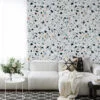 Terrazzo Duvar Kağıdı, Modern Terrazzo Desenli Duvar Posteri - Görsel 4