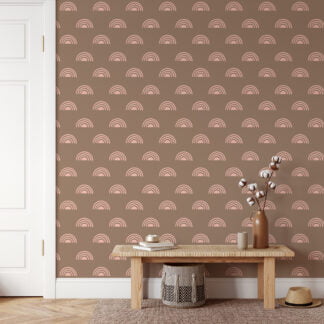 Pastel Renkli Boho Desenli Duvar Kağıdı, Geometrik 3D Duvar Posteri Geometrik Duvar Kağıtları