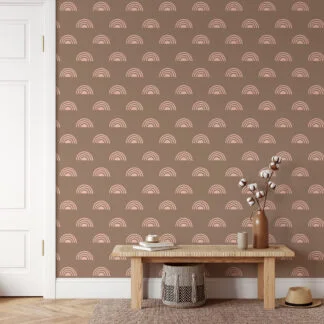 Pastel Renkli Boho Desenli Duvar Kağıdı, Geometrik 3D Duvar Posteri Geometrik Duvar Kağıtları