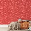 Noel Temalı Yıldızlar ve Ay Duvar Kağıdı, Tatil Yıldızları ve Kar Taneleri 3D Duvar Posteri - Görsel 3