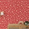 Noel Temalı Yıldızlar ve Ay Duvar Kağıdı, Tatil Yıldızları ve Kar Taneleri 3D Duvar Posteri