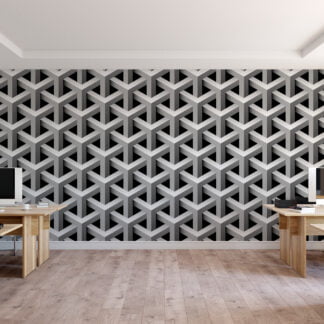 3D Kübik Geometrik Tasarım Duvar Kağıdı 3D Duvar Kağıtları