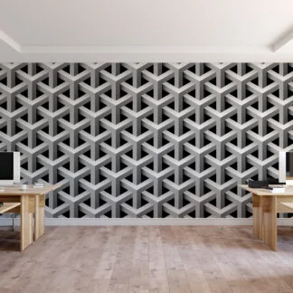 3D Kübik Geometrik Tasarım Duvar Kağıdı 3D Duvar Kağıtları