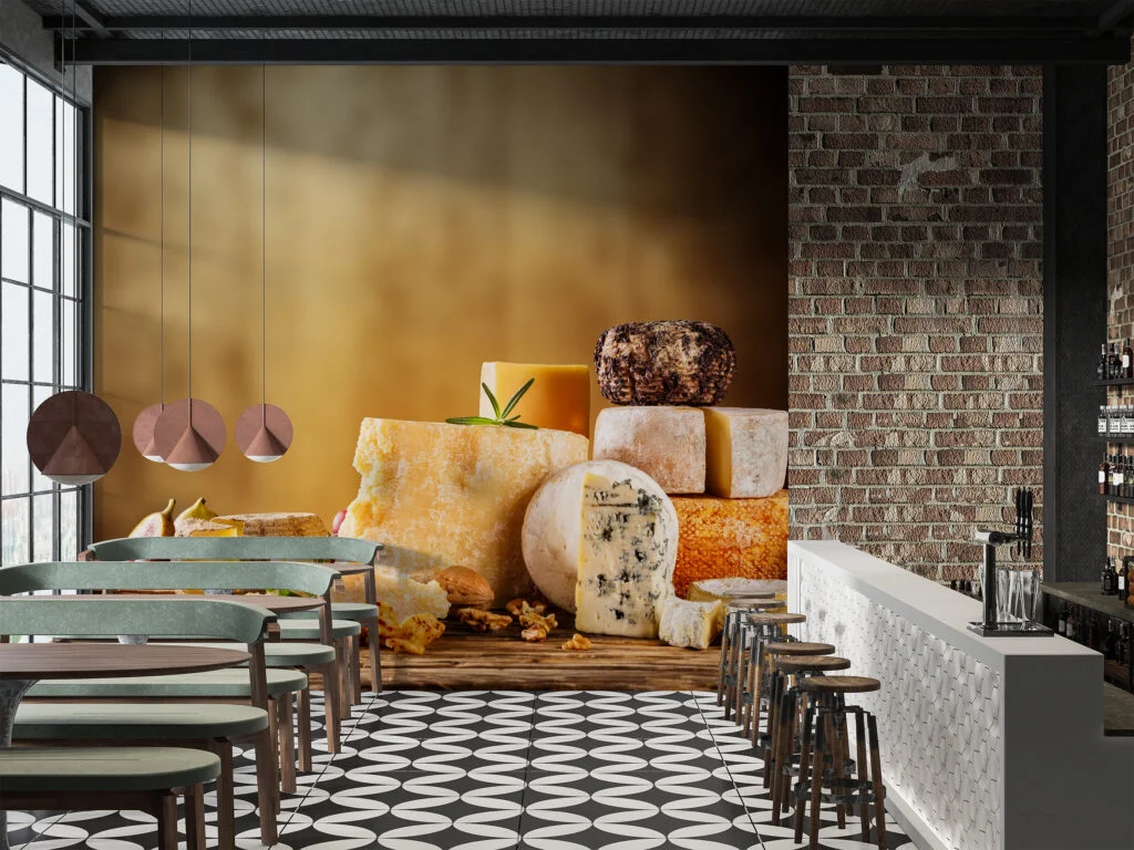 Peynir Çeşitleri Duvar Kağıdı Mandıra Peynir Duvar Posteri Cafe & Restoran & Pastane Duvar Kağıtları 3