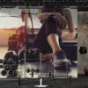 Spor Ve Fitness Temalı Duvar Kağıdı Dambıllı Spor Duvar Posteri
