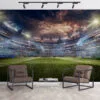 Büyük Futbol Stadı Ve Tribün Duvar Kağıdı Stadyum Duvar Posteri - Görsel 2
