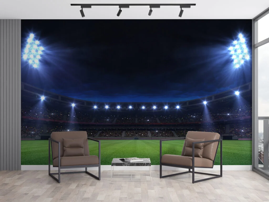 Büyük Futbol Stadyumu Duvar Kağıdı Spor Tribünlü Duvar Posteri Spor Temalı Duvar Kağıtları 3