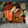Sağlıklı Beslenme Gıda Duvar Kağıdı Sektörel Market Duvar Posteri - Görsel 2