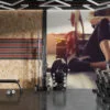 Spor Ve Fitness Temalı Duvar Kağıdı Dambıllı Spor Duvar Posteri - Görsel 3