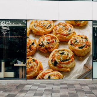 Yuvarlak Börek Fırın Duvar Kağıdı Börek Çeşitleri 3D Duvar Posteri Cafe & Restoran & Pastane Duvar Kağıtları