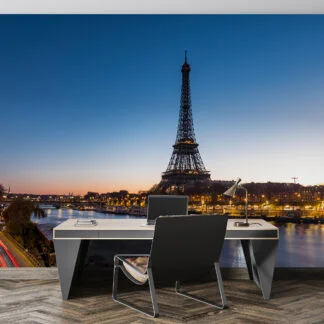 Eyfel Kulesi Paris Manzarası Duvar Kağıdı Manzaralı Duvar Posteri Ofis İçin Duvar Kağıtları