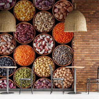Sektörel Bakliyat Duvar Kağıdı Market Gıda Duvar Posteri Cafe & Restoran & Pastane Duvar Kağıtları
