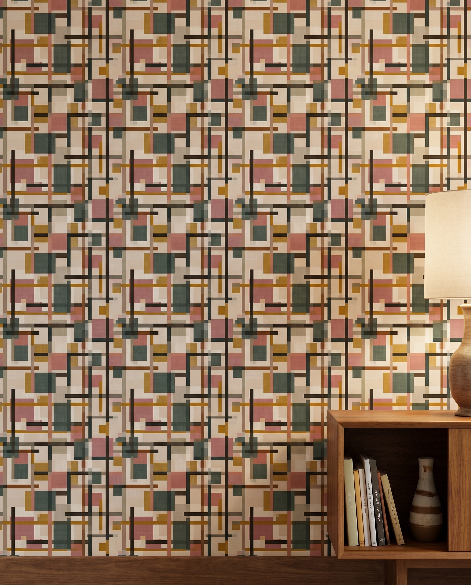 Hardal Sarısı ve Pembe Blok Desenli Modern Duvar Kağıdı, Soyut Geometrik Çizgili Duvar Posteri Doku & Desen Duvar Kağıtları 3 Hardal Sarısı ve Pembe Blok Desenli Modern Duvar Kağıdı, Soyut Geometrik Çizgili Duvar Posteri Doku & Desen Duvar Kağıtları 3