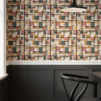 Hardal Sarısı ve Pembe Blok Desenli Modern Duvar Kağıdı, Soyut Geometrik Çizgili Duvar Posteri Doku & Desen Duvar Kağıtları Hardal Sarısı ve Pembe Blok Desenli Modern Duvar Kağıdı, Soyut Geometrik Çizgili Duvar Posteri Doku & Desen Duvar Kağıtları