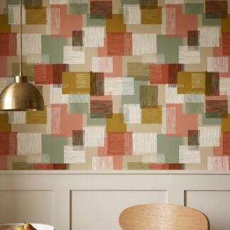 Toprak Tonlarında Dokulu Geometrik Desenli Duvar Kağıdı, Mid-Century Modern Soyut Duvar Posteri Doku & Desen Duvar Kağıtları Toprak Tonlarında Dokulu Geometrik Desenli Duvar Kağıdı, Mid-Century Modern Soyut Duvar Posteri Doku & Desen Duvar Kağıtları