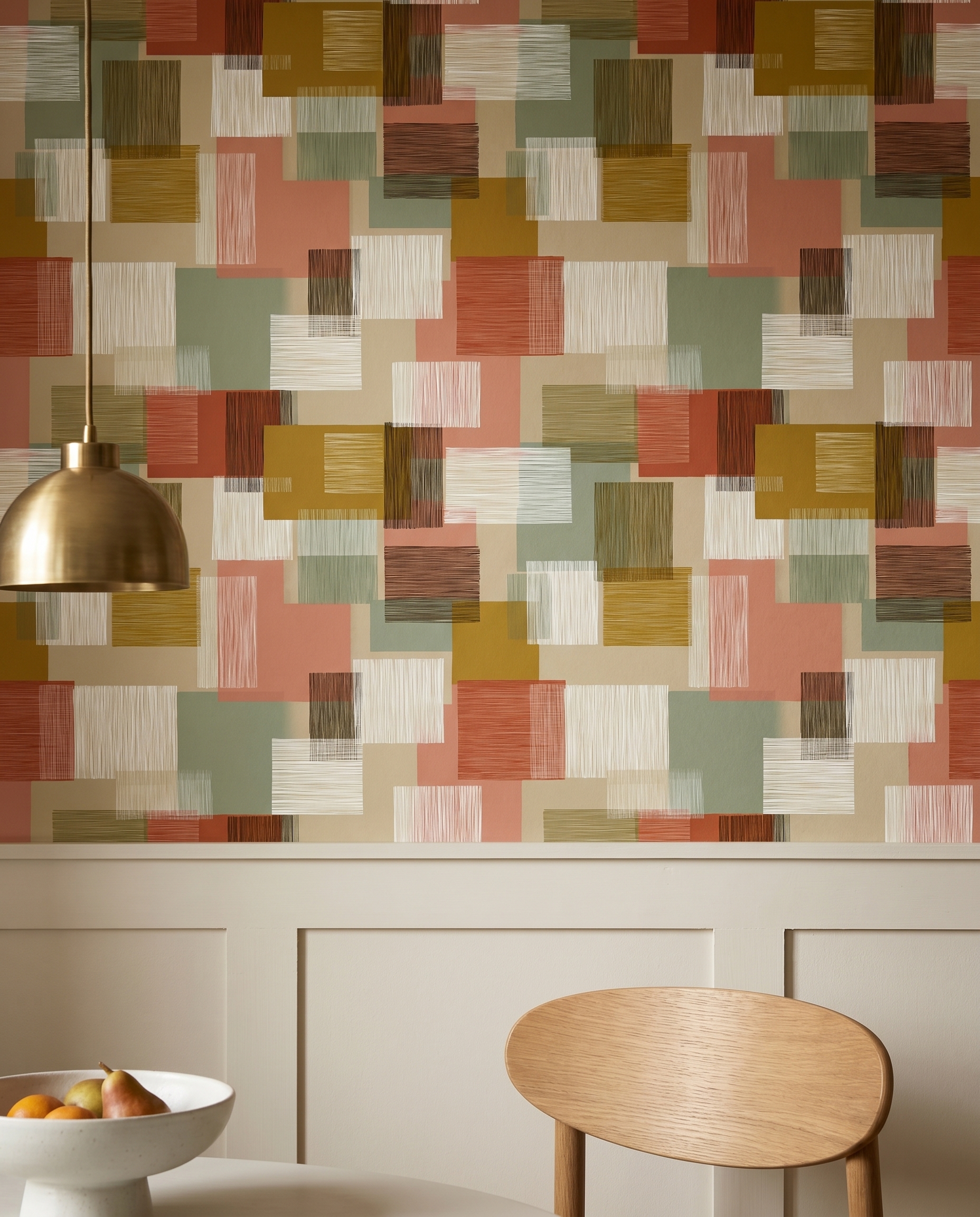 Toprak Tonlarında Dokulu Geometrik Desenli Duvar Kağıdı, Mid-Century Modern Soyut Duvar Posteri Doku & Desen Duvar Kağıtları 2 Toprak Tonlarında Dokulu Geometrik Desenli Duvar Kağıdı, Mid-Century Modern Soyut Duvar Posteri Doku & Desen Duvar Kağıtları 2