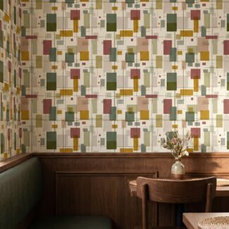 Hardal Sarısı ve Haki Yeşil Dokulu Geometrik Şekilli Duvar Kağıdı, Retro Stili Soyut Duvar Posteri Doku & Desen Duvar Kağıtları Hardal Sarısı ve Haki Yeşil Dokulu Geometrik Şekilli Duvar Kağıdı, Retro Stili Soyut Duvar Posteri Doku & Desen Duvar Kağıtları