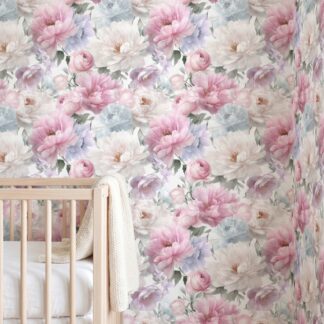 Pastel Pembe ve Mavi Şakayık Çiçekli Romantik Duvar Kağıdı, Suluboya Tarzı Vintage Botanik Duvar Posteri Doğa Temalı Duvar Kağıtları Pastel Pembe ve Mavi Şakayık Çiçekli Romantik Duvar Kağıdı, Suluboya Tarzı Vintage Botanik Duvar Posteri Doğa Temalı Duvar Kağıtları