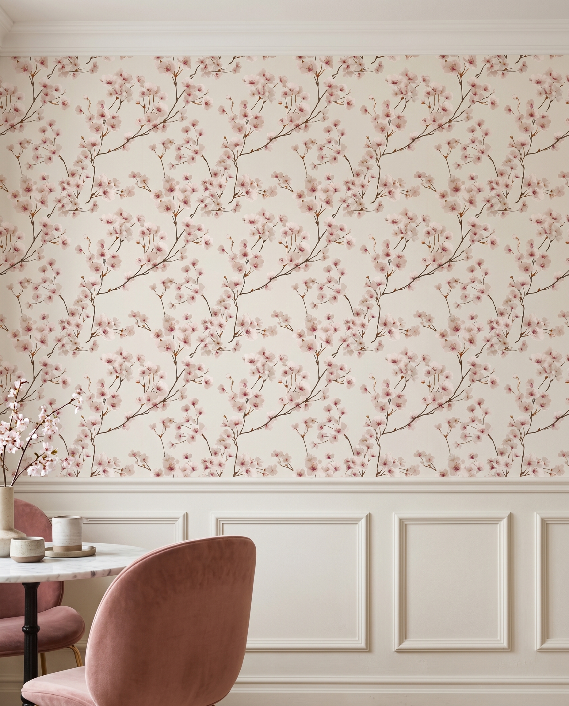 Açık Pembe Kiraz Çiçeği Desenli Duvar Kağıdı, Japon Stili Zarif Bahar Dalları Duvar Posteri Çiçekli Duvar Kağıtları 2 Açık Pembe Kiraz Çiçeği Desenli Duvar Kağıdı, Japon Stili Zarif Bahar Dalları Duvar Posteri Çiçekli Duvar Kağıtları 2