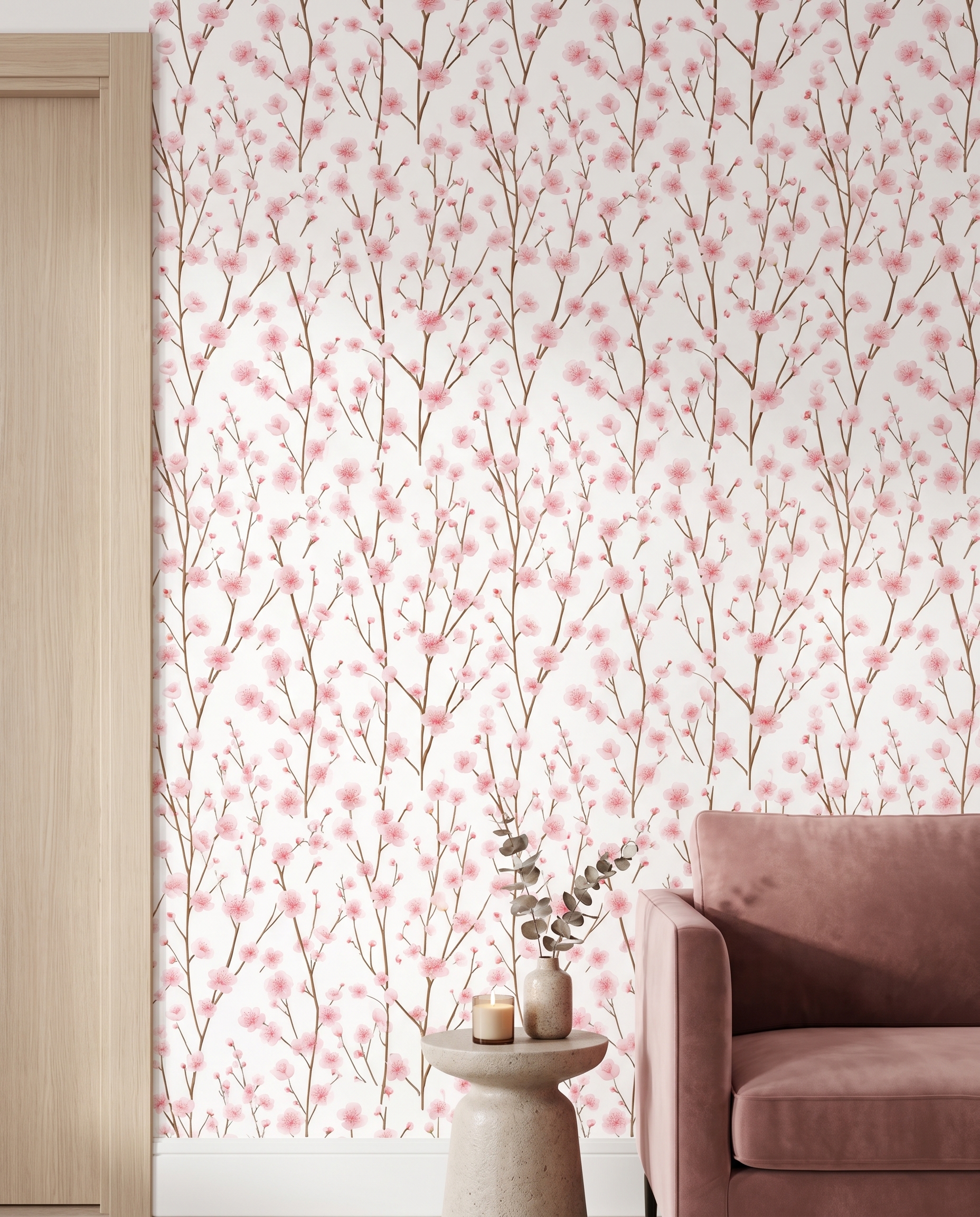 Beyaz Fon Üzerinde Pembe Kiraz Çiçekleri Duvar Kağıdı, Japon Tarzı Minimalist Bahar Dalı Duvar Posteri Çiçekli Duvar Kağıtları 5 Beyaz Fon Üzerinde Pembe Kiraz Çiçekleri Duvar Kağıdı, Japon Tarzı Minimalist Bahar Dalı Duvar Posteri Çiçekli Duvar Kağıtları 5
