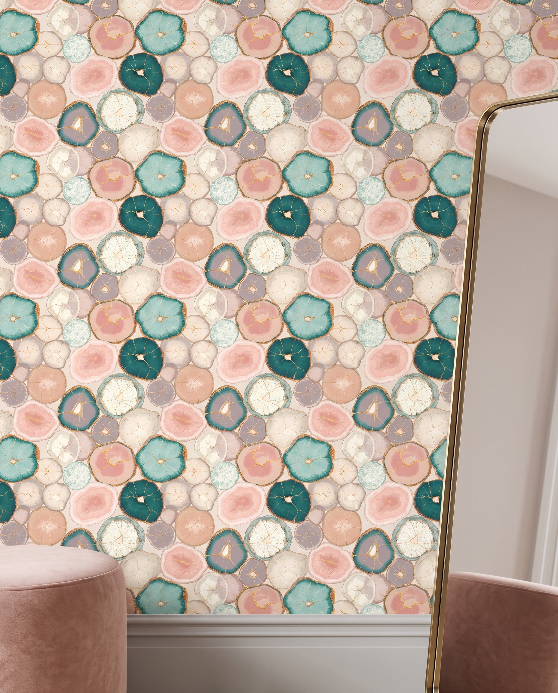 Pastel Pembe ve Turkuaz Akik Taşı Desenli Duvar Kağıdı, Altın Damarlı Lüks Soyut Duvar Posteri Doku & Desen Duvar Kağıtları 5 Pastel Pembe ve Turkuaz Akik Taşı Desenli Duvar Kağıdı, Altın Damarlı Lüks Soyut Duvar Posteri Doku & Desen Duvar Kağıtları 5