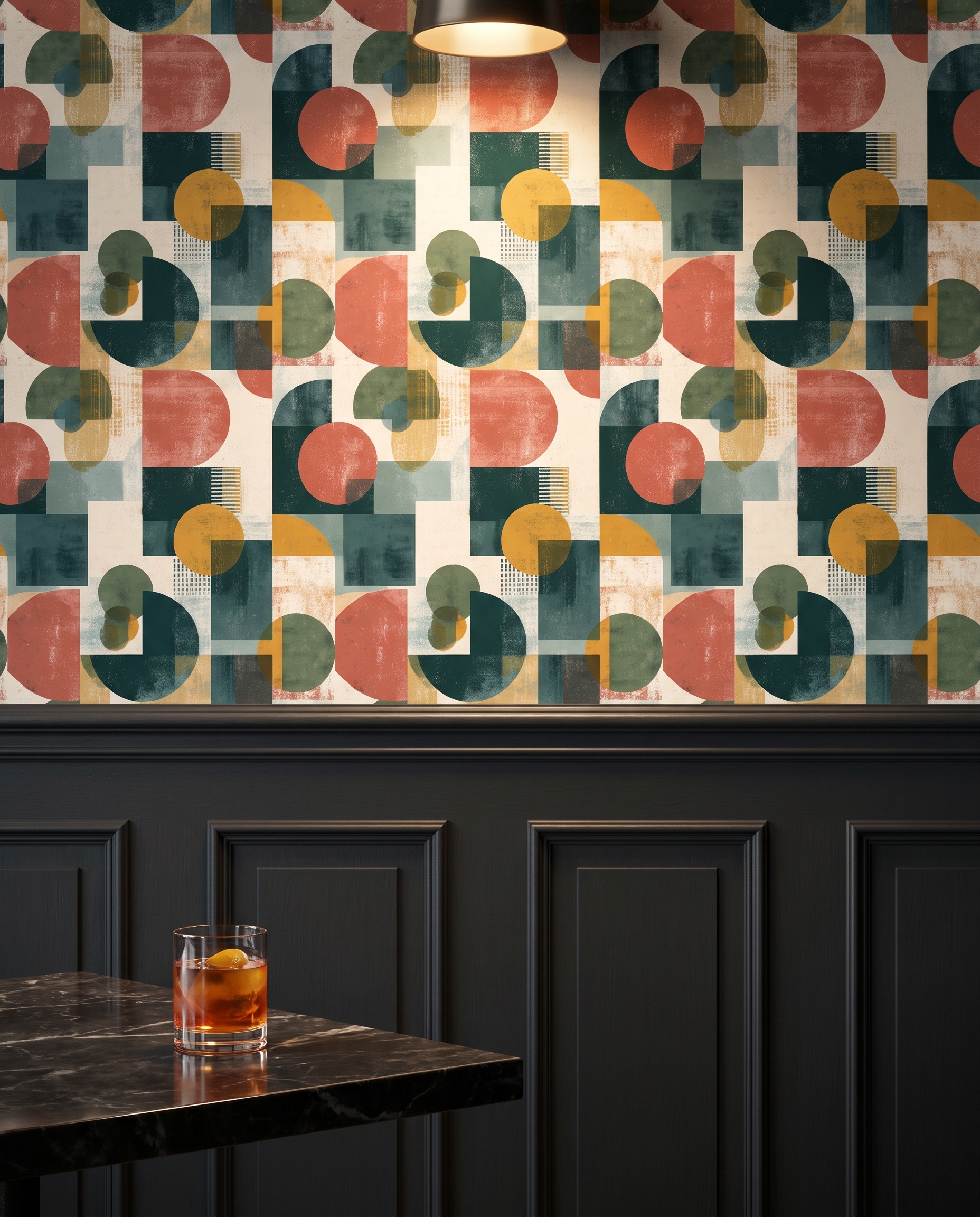 Yeşil, kiremit ve hardal tonlarında modern geometrik desenli duvar kağıdı, retro stili soyut duvar posteri Geometrik Duvar Kağıtları 4 Yeşil, kiremit ve hardal tonlarında modern geometrik desenli duvar kağıdı, retro stili soyut duvar posteri Geometrik Duvar Kağıtları 4
