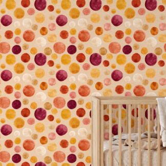 Pastel Boya Dokulu Sıcak Renkli Puantiye Duvar Kağıdı, Modern Çocuk Odası Duvar Posteri Bebek Odası Duvar Kağıtları Pastel Boya Dokulu Sıcak Renkli Puantiye Duvar Kağıdı, Modern Çocuk Odası Duvar Posteri Bebek Odası Duvar Kağıtları