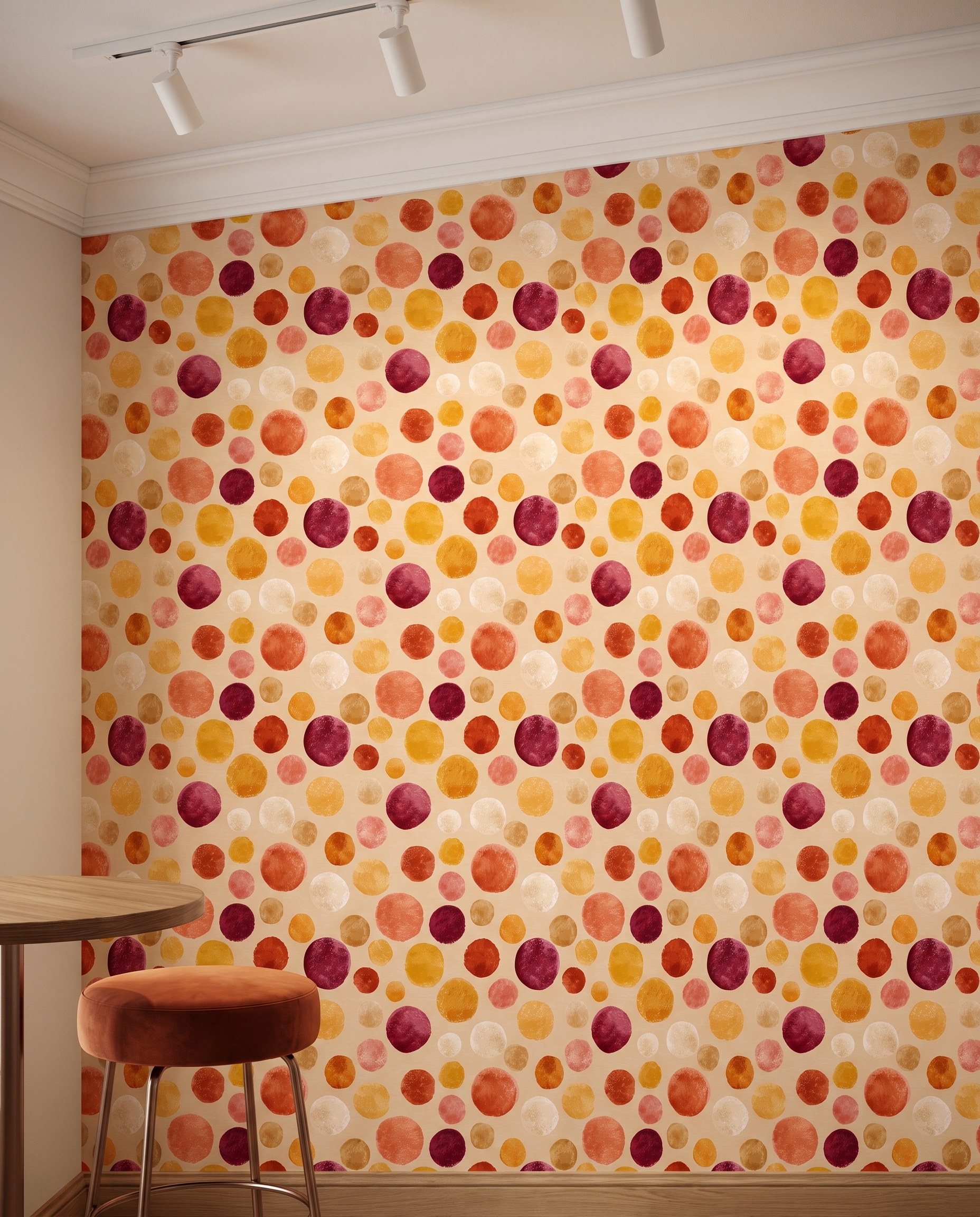 Pastel Boya Dokulu Sıcak Renkli Puantiye Duvar Kağıdı, Modern Çocuk Odası Duvar Posteri Bebek Odası Duvar Kağıtları 5 Pastel Boya Dokulu Sıcak Renkli Puantiye Duvar Kağıdı, Modern Çocuk Odası Duvar Posteri Bebek Odası Duvar Kağıtları 5
