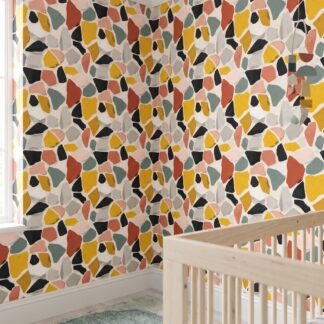 Renkli Terrazzo Parçacıklı Modern Duvar Kağıdı, Soyut Mozaik Taş Desenli Duvar Posteri Doku & Desen Duvar Kağıtları Renkli Terrazzo Parçacıklı Modern Duvar Kağıdı, Soyut Mozaik Taş Desenli Duvar Posteri Doku & Desen Duvar Kağıtları