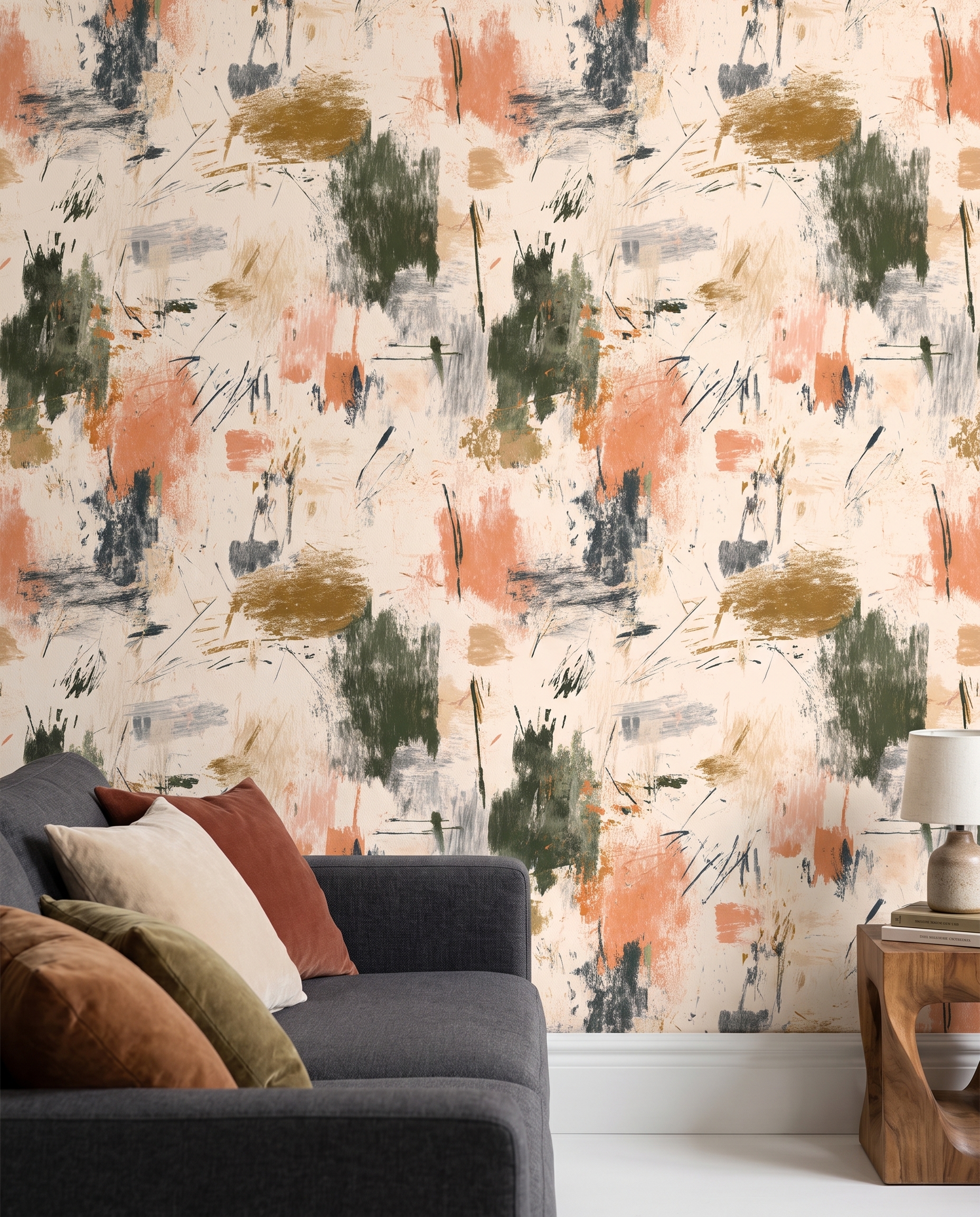 Toprak Tonlarında Soyut Fırça Darbeli Duvar Kağıdı, Modern Sanatsal Duvar Posteri Doku & Desen Duvar Kağıtları 3 Toprak Tonlarında Soyut Fırça Darbeli Duvar Kağıdı, Modern Sanatsal Duvar Posteri Doku & Desen Duvar Kağıtları 3