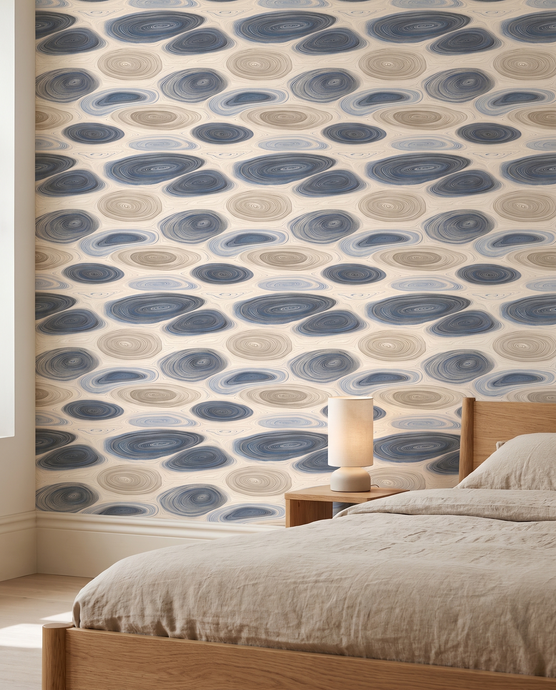 Mavi ve Bej Renkli Akışkan Girdap Desenli Duvar Kağıdı, Modern Soyut Sanatsal Duvar Posteri Doku & Desen Duvar Kağıtları 3 Mavi ve Bej Renkli Akışkan Girdap Desenli Duvar Kağıdı, Modern Soyut Sanatsal Duvar Posteri Doku & Desen Duvar Kağıtları 3