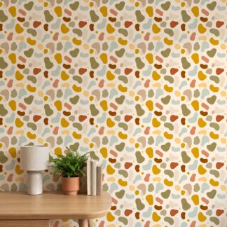 Toprak Tonlarında Soyut Organik Şekilli Duvar Kağıdı, Minimalist Desenli Çocuk Odası Duvar Posteri Bebek Odası Duvar Kağıtları Toprak Tonlarında Soyut Organik Şekilli Duvar Kağıdı, Minimalist Desenli Çocuk Odası Duvar Posteri Bebek Odası Duvar Kağıtları