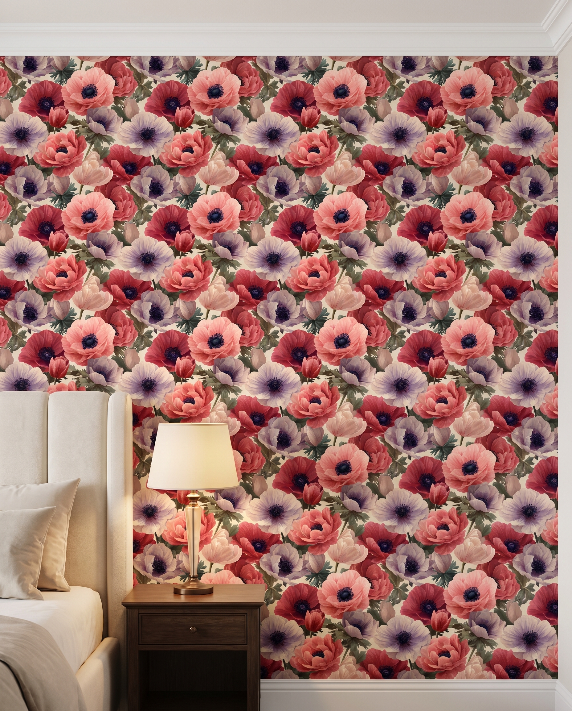 Pembe, kırmızı ve lila gelincik çiçekli vintage duvar kağıdı, romantik ve sanatsal botanik duvar posteri Çiçekli Duvar Kağıtları 3 Pembe, kırmızı ve lila gelincik çiçekli vintage duvar kağıdı, romantik ve sanatsal botanik duvar posteri Çiçekli Duvar Kağıtları 3