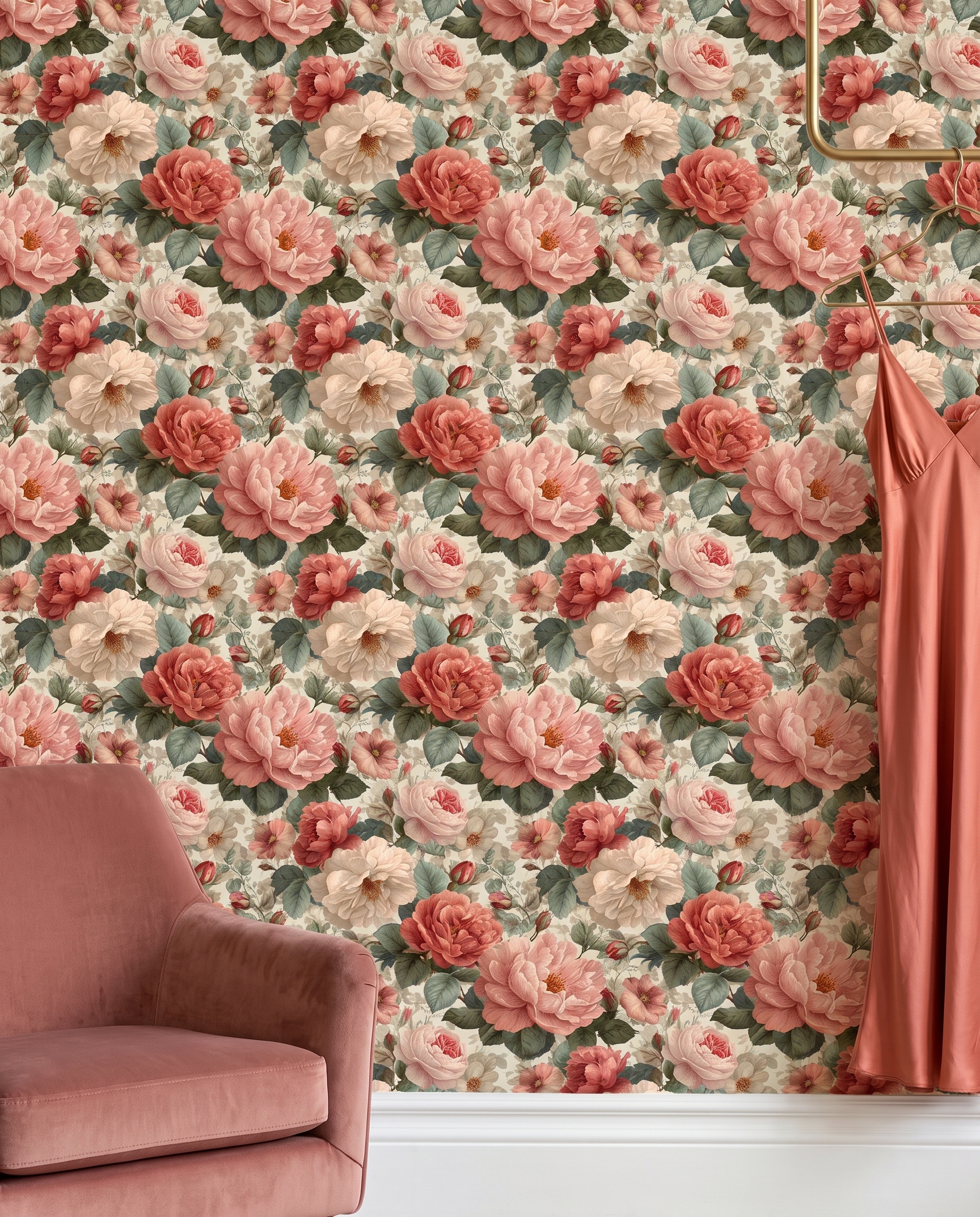 Vintage Pembe Gül ve Şakayık Desenli Duvar Kağıdı, Romantik Yatak Odası için Klasik Çiçekli Duvar Posteri Çiçekli Duvar Kağıtları 5 Vintage Pembe Gül ve Şakayık Desenli Duvar Kağıdı, Romantik Yatak Odası için Klasik Çiçekli Duvar Posteri Çiçekli Duvar Kağıtları 5
